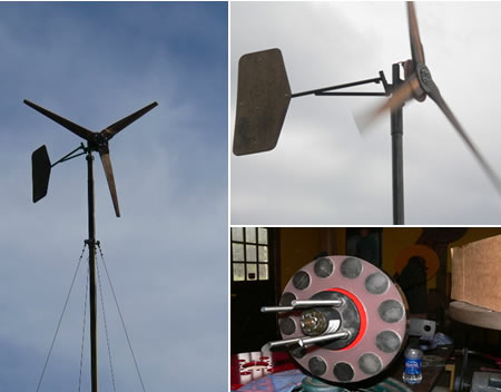 DIY 10 foot axial flux wind turbine kit for eco-friendly energy