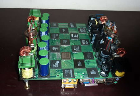 Auto parts chess set - Make: Chess set, Recycling, Chess board