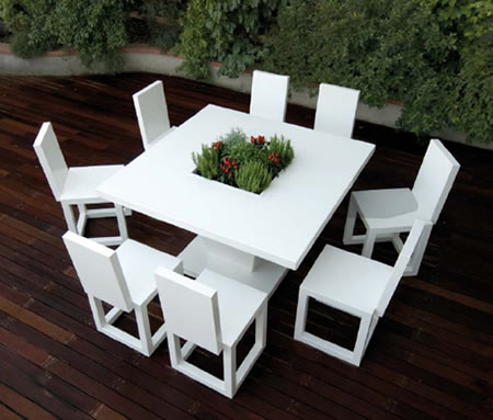 Outdoor Furniture Line By Bystell Made From Recycled Material
